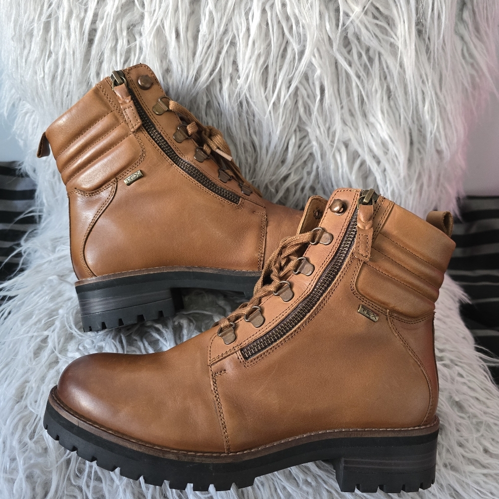 Softwalk Women's Brown Leather Boots - Picture 4 of 12